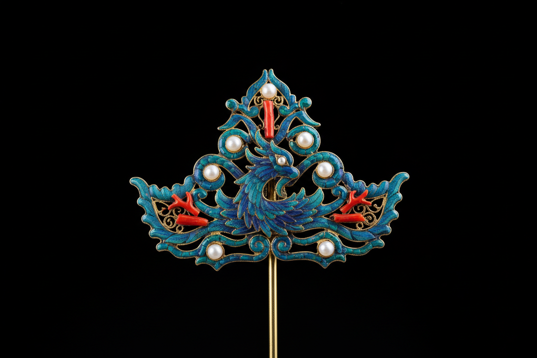 Qing Imperial Kingfisher Feather Jewelry: Tian-Tsui