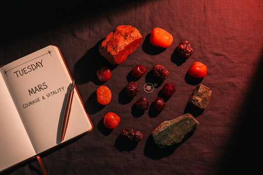 Crystals for Tuesday Rituals: Harnessing Weekly Mars Energy