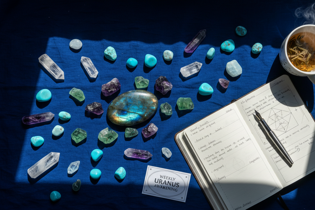 Crystals for Uranus Weekly Ritual: Innovation & Awakening Practice