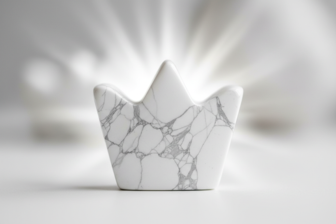 White Howlite Crown Chakra: Calm Mind and Spiritual Attunement