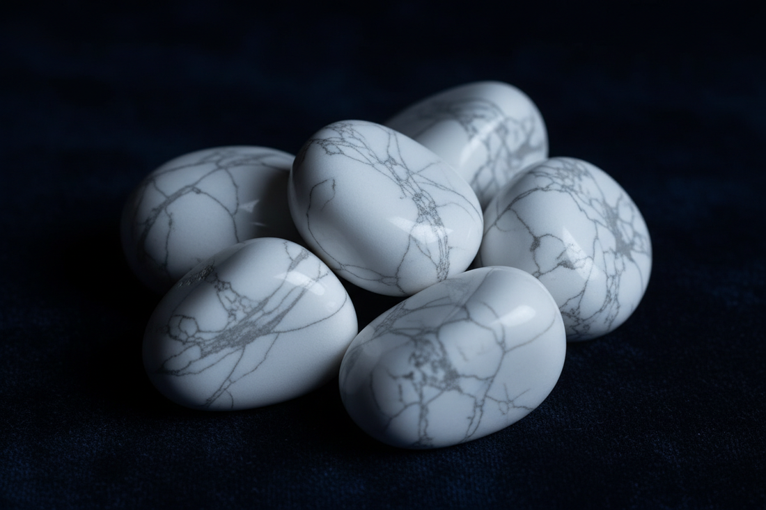 White Howlite Moon Crystal: Calm Mind & Lunar Attunement