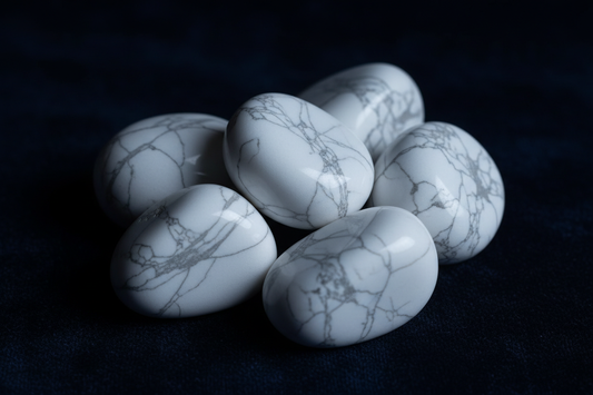 White Howlite Moon Crystal: Calm Mind & Lunar Attunement