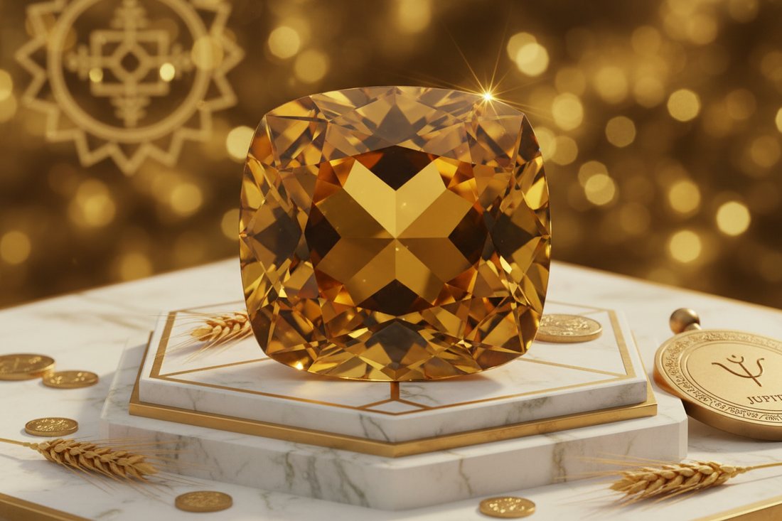 Yellow Sapphire Jupiter Crystal: Vedic Abundance & Prosperity Stone