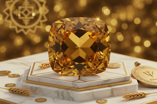 Yellow Sapphire Jupiter Crystal: Vedic Abundance & Prosperity Stone