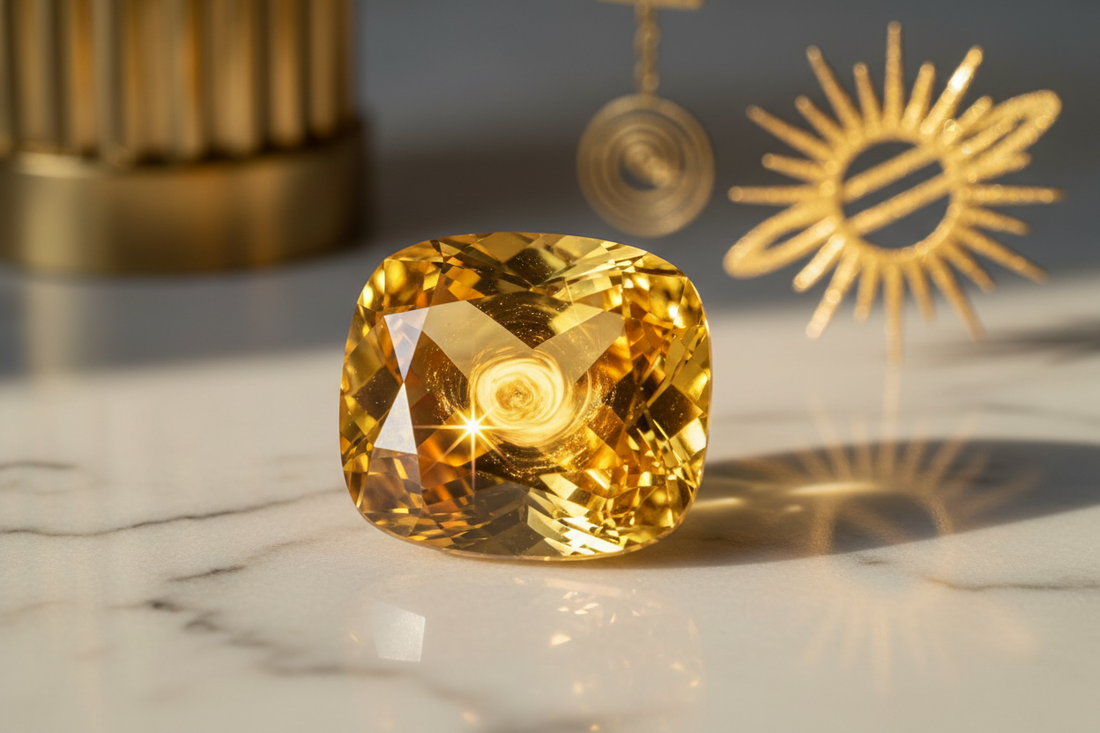 Yellow Sapphire Sun Crystal: Jupiter-Sun Synergy for Abundance