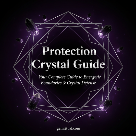 Protection Crystal Guide: Your Complete Guide to Energetic Boundaries & Crystal Defense | Full Color Pages