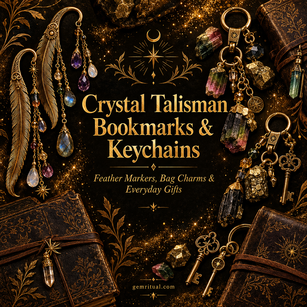 Crystal Talisman Bookmarks & Keychains: Feather Markers, Bag Charms & Everyday Gifts | Full-Color Hands-On Guide